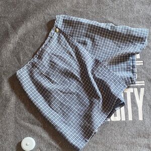 Blue Checkered Women’s Skort